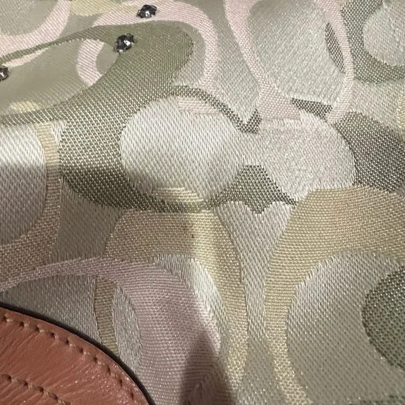 Rare ladybug lime green Coach Women's hobo Bag - Picture 7 of 8